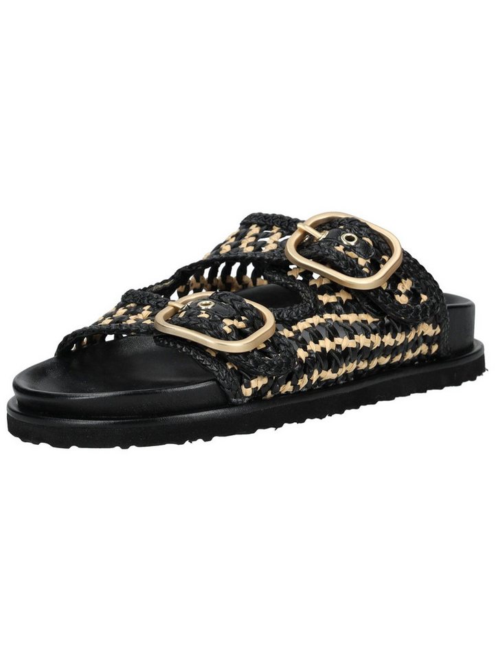 Inuovo Pantoletten Leder Pantolette (schwarz)