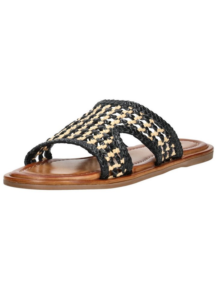 Inuovo Pantoletten Leder Pantolette (schwarz)