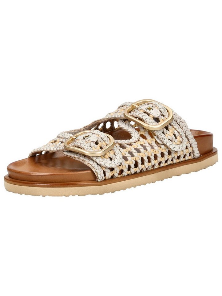 Inuovo Pantoletten Leder Pantolette (weiß)