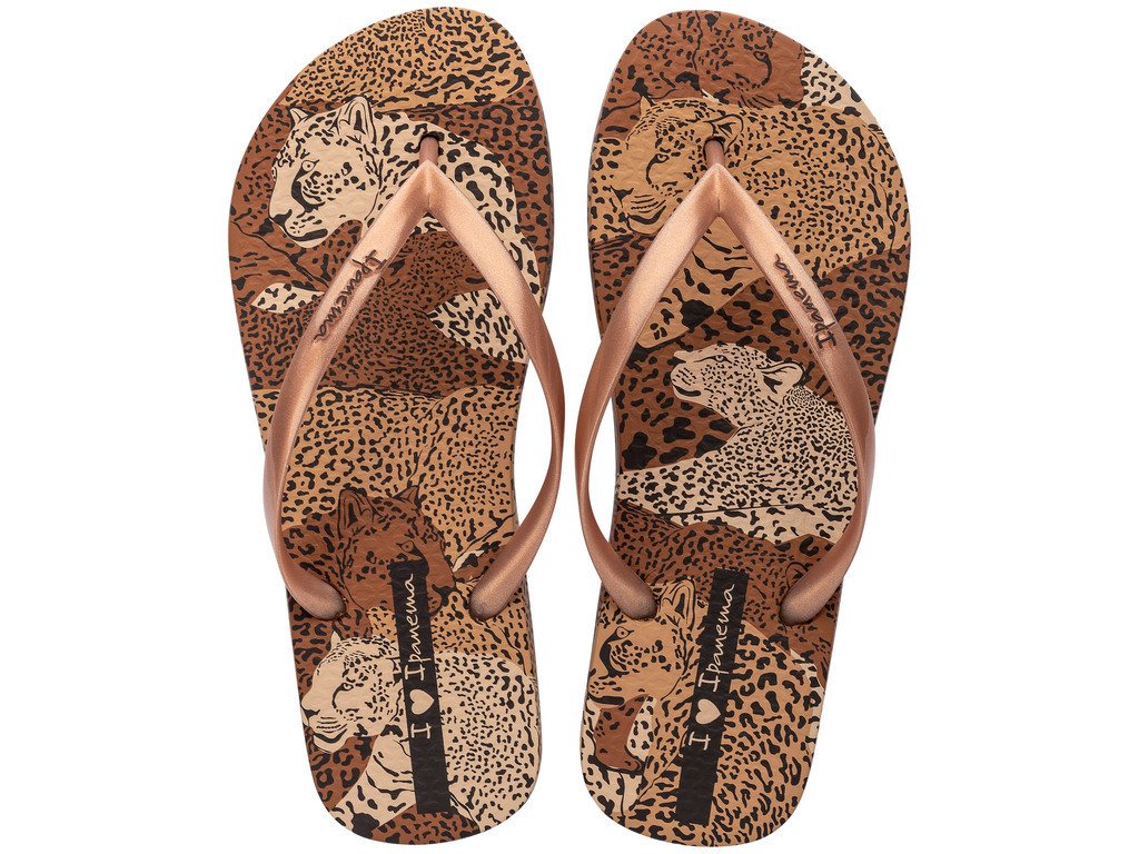 Ipanema ANIMAL PRINT VI FEM Zehentrenner (beige/gold/braun)