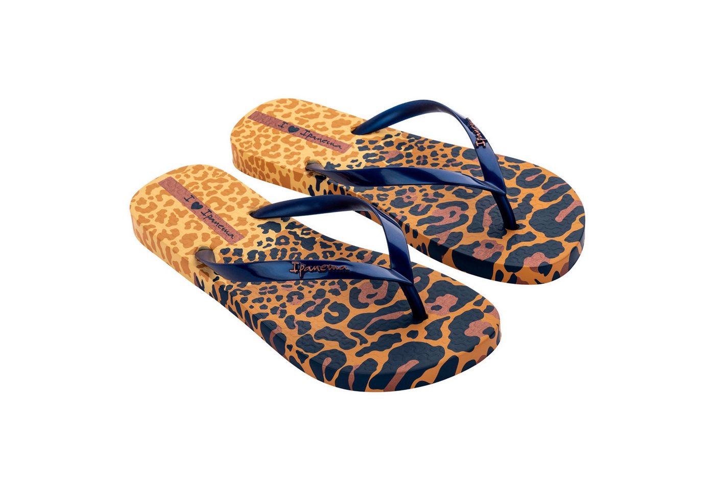 Ipanema Animal Print VI Zehentrenner mit Markenschriftzug auf den Riemchen