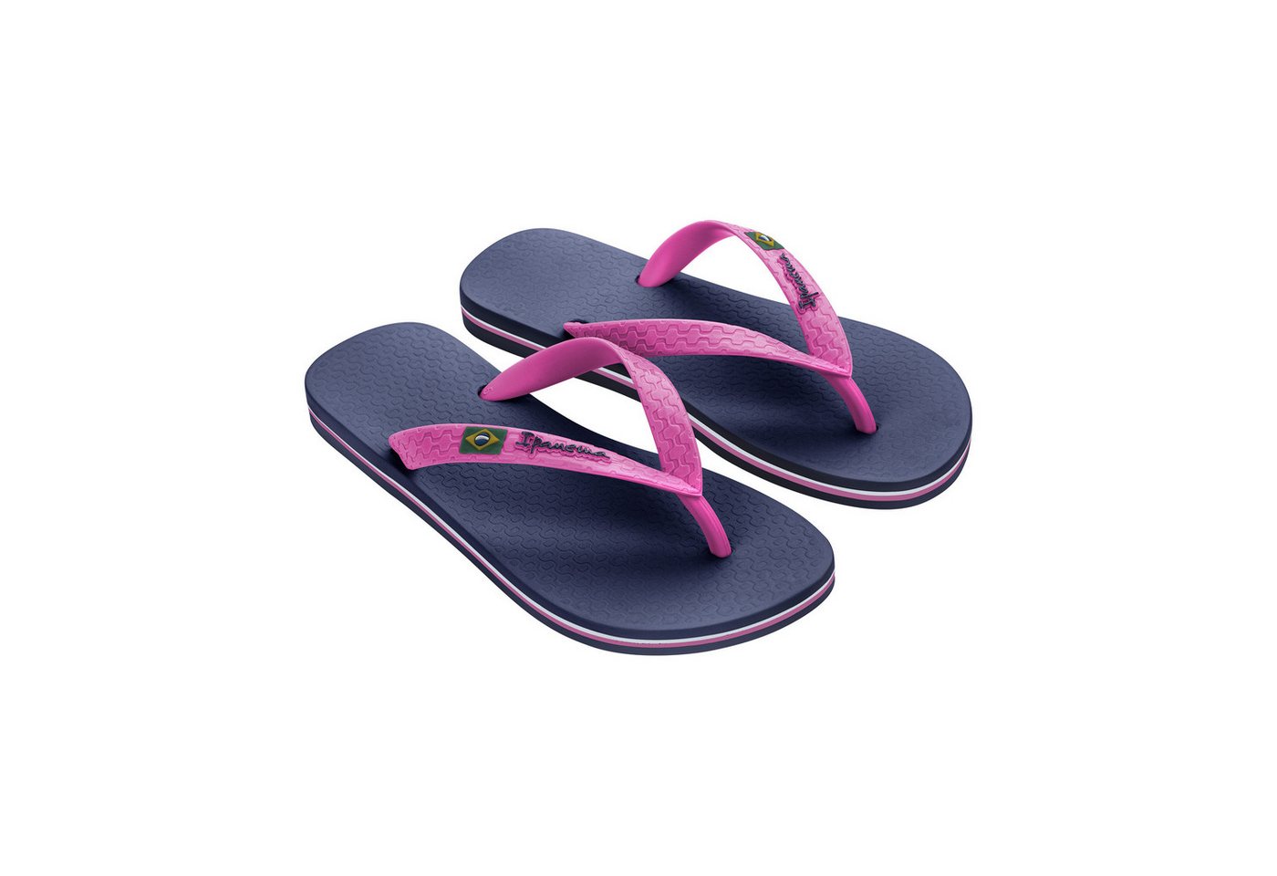 Ipanema CLAS BRASIL II FEM - Zehentrenner / Flip Flop Zehentrenner klassischer Flip Flop für Damen - bunte Farbauswahl - rutschfest (blau/rosa)