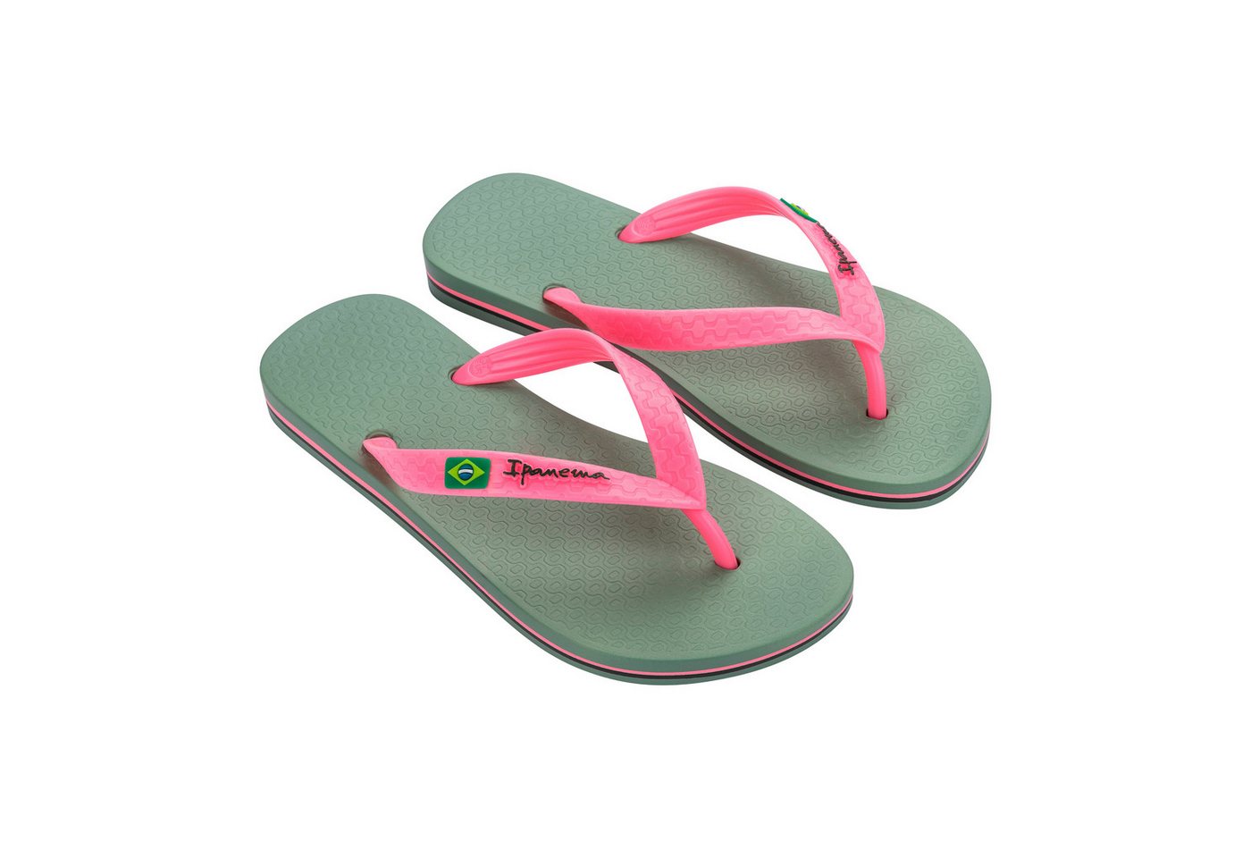 Ipanema CLAS BRASIL II FEM - Zehentrenner / Flip Flop Zehentrenner klassischer Flip Flop für Damen - bunte Farbauswahl - rutschfest (grün)