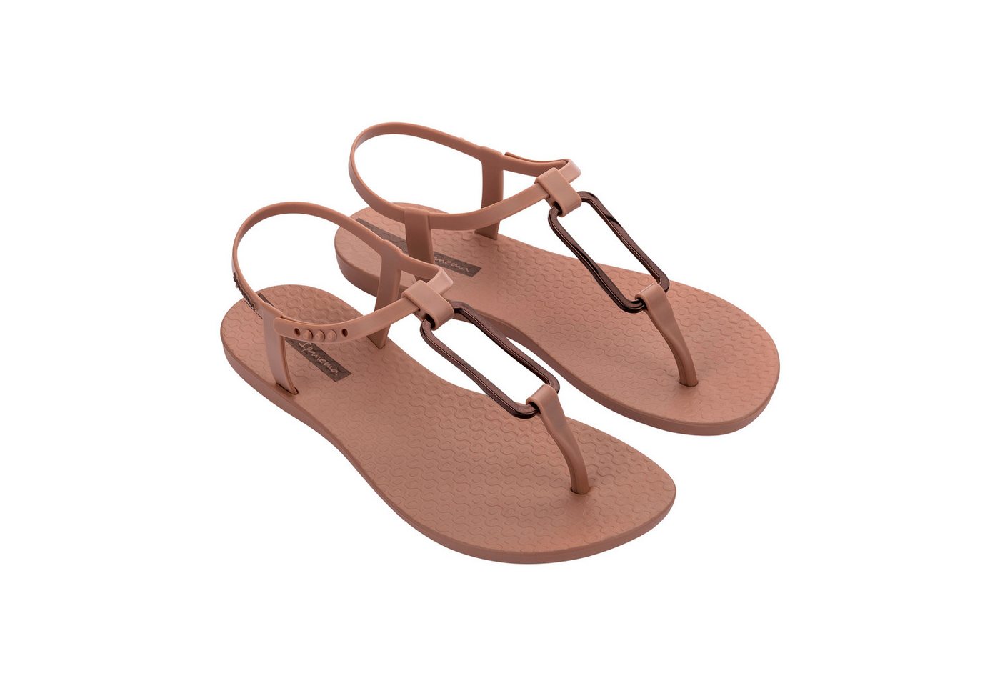 Ipanema CLASS MODERN SANDAL FEM - Sandalen Sandale Sandale mit Metall-Applikation - größenverstellbare Riemen (braun)