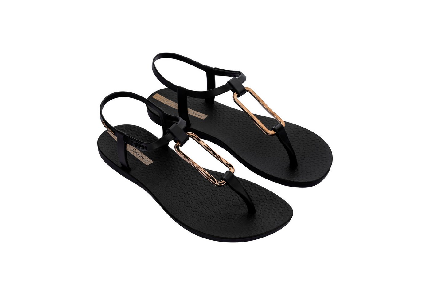 Ipanema CLASS MODERN SANDAL FEM - Sandalen Sandale Sandale mit Metall-Applikation - größenverstellbare Riemen (schwarz)