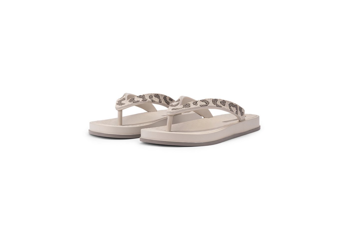 Ipanema FESTA FEM - Zehentrenner / Flip Flop Zehentrenner Flip Flop mit Riemen mit Animal-Look - breite Riemen (beige/braun)
