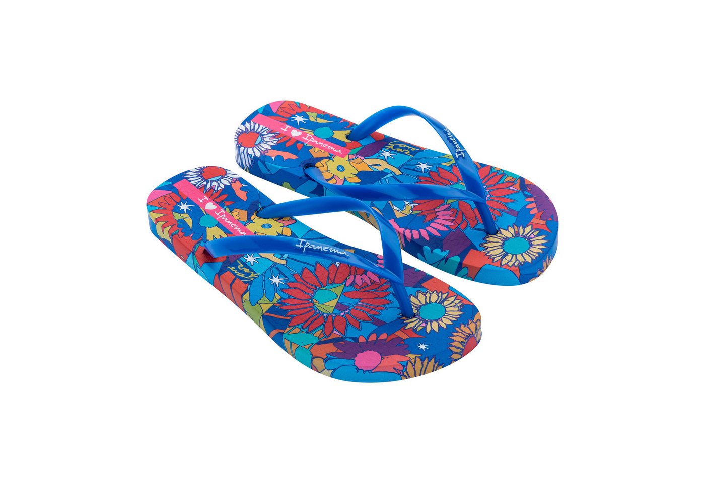 Ipanema GRAFFITI V FEM - Zehentrenner / Flip Flop Zehentrenner bunte Flip Flops - wasserfest - auffällige Design (blau)