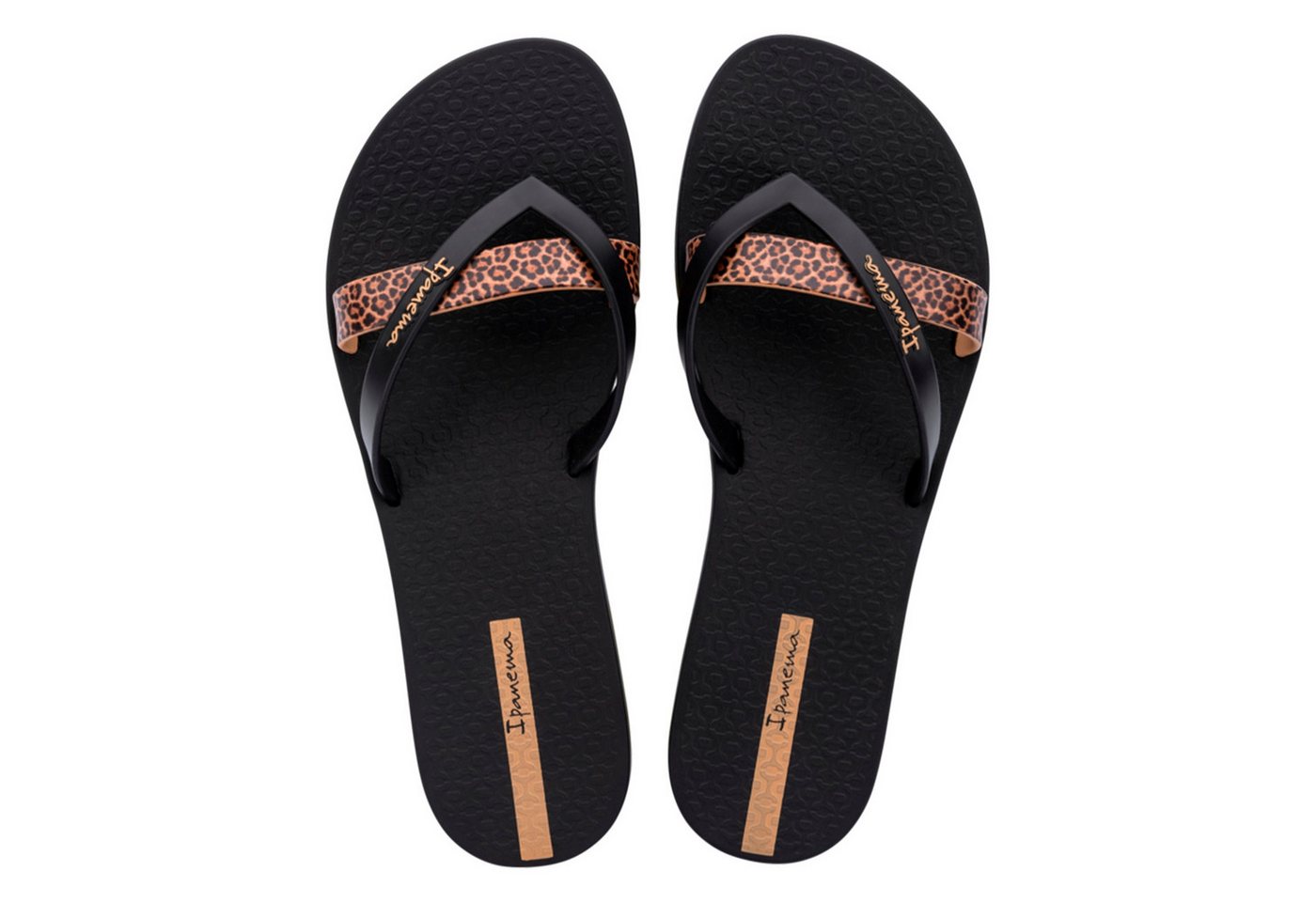 Ipanema Kirei Chic Fem Zehentrenner mit Markendetails (beige/schwarz)