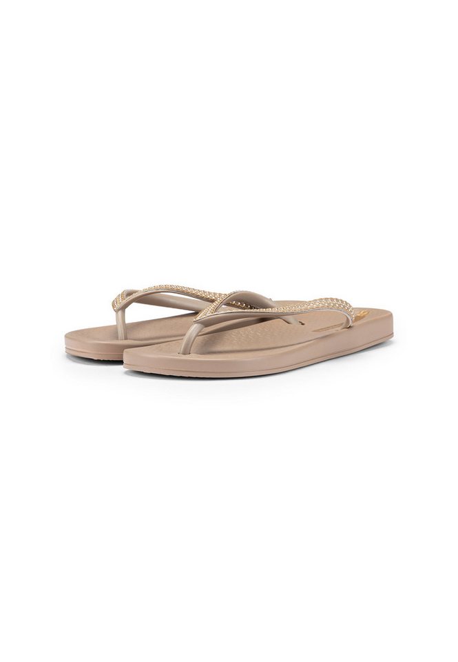 Ipanema MESH X FEM - Zehentrenner / Flip Flop Zehentrenner Flip Flop mit Metall-Applikation (beige/braun)