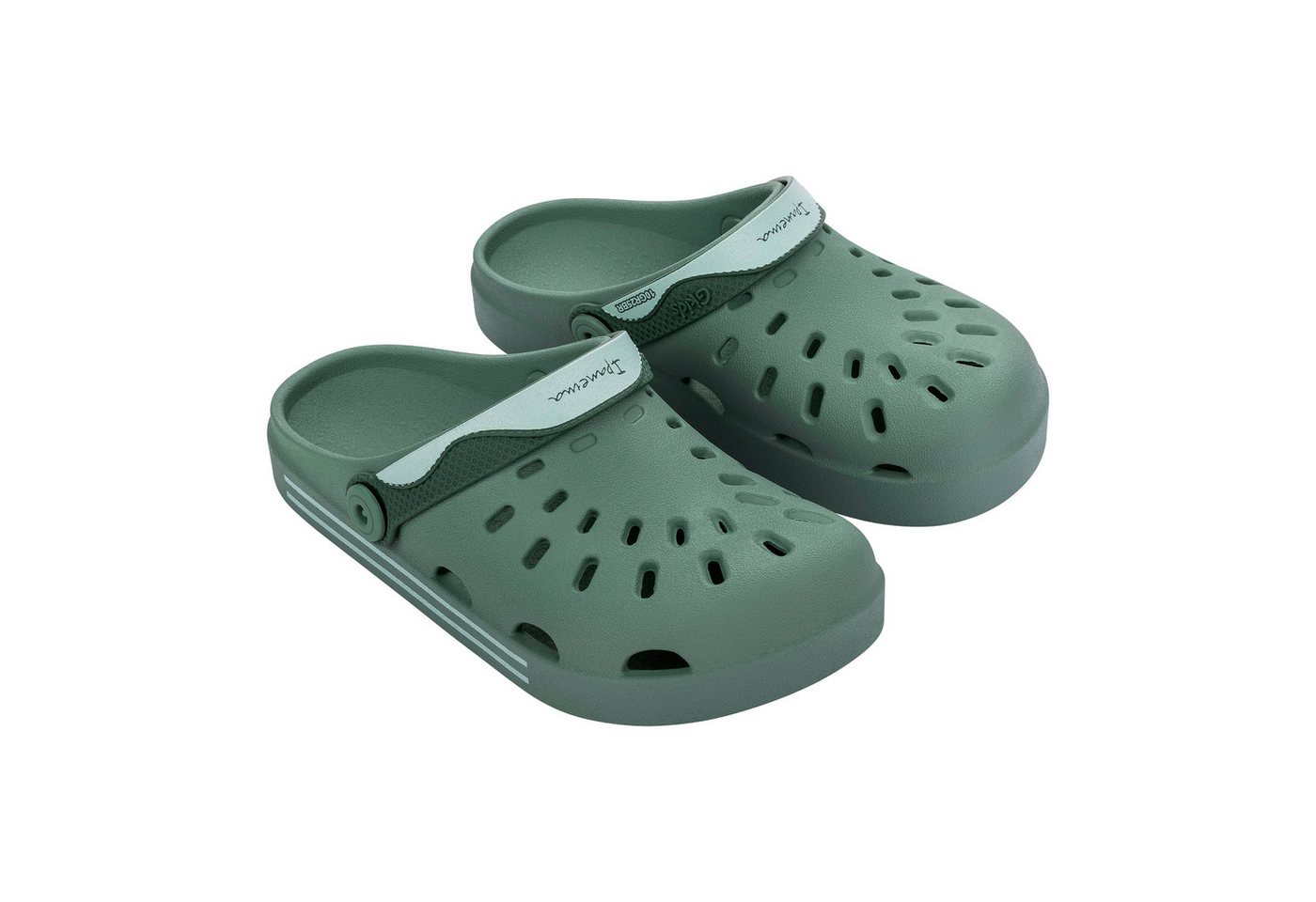 Ipanema MOTION KIDS - Slides Badepantolette Bequeme Badeschuhe für Kinder - angenehmer Komfort (grün)