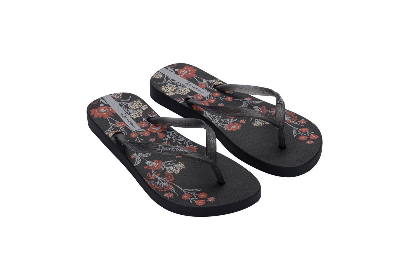 Ipanema OASIS FEM - Zehentrenner / Flip Flop Zehentrenner bedruckte Flip Flops im Flower-Design (schwarz)