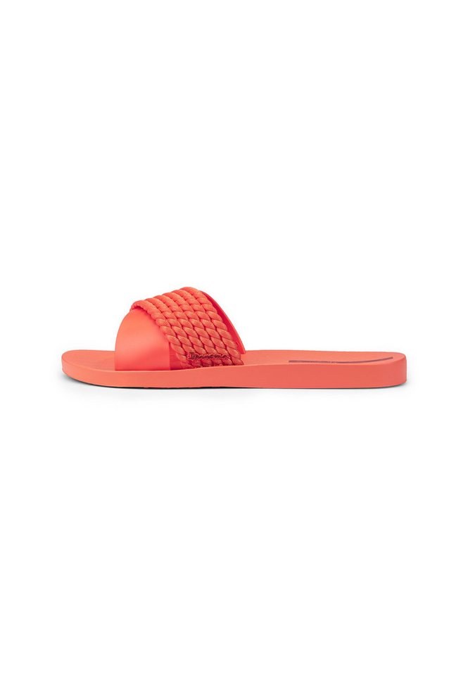 Ipanema STREET II FEM - Badelatschen / Slides Pantolette Bade-Slides mit Riemen in Stahlseil-Optik (orange)