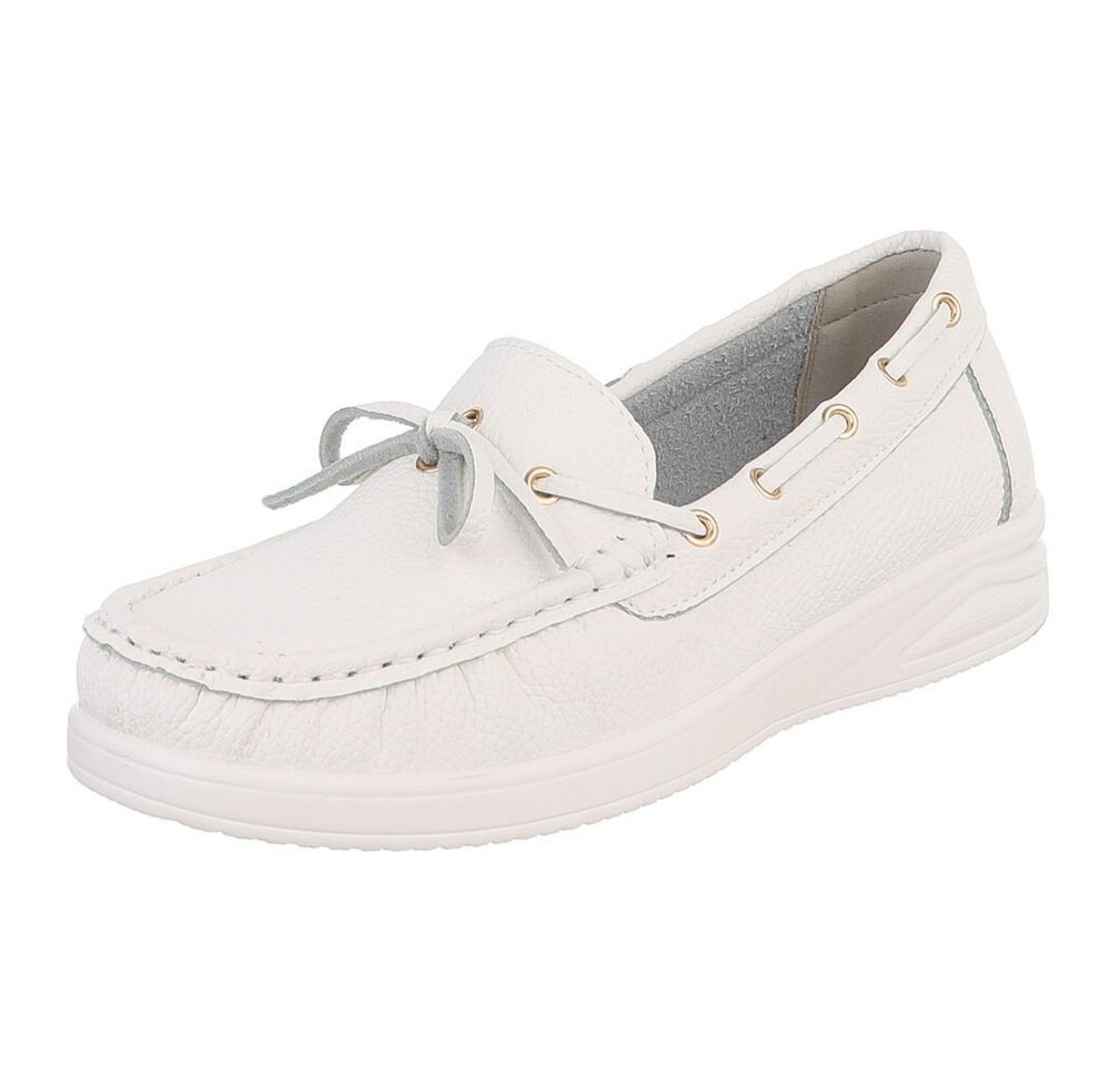 Ital-Design Bequeme Mokassins für Damen mit eleganten Details Slipper (91261420) ultraleichte und komfortable Sohle