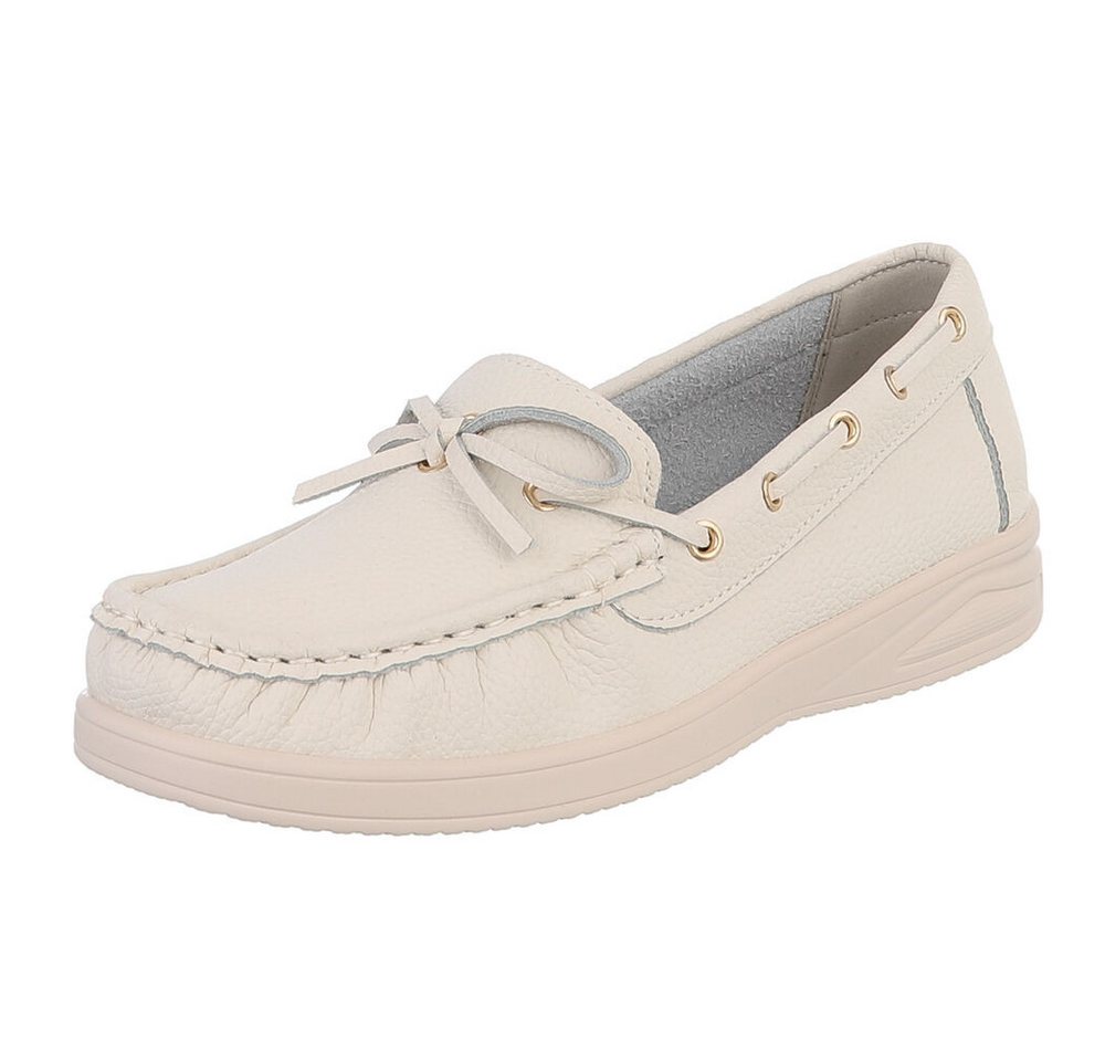 Ital-Design Bequeme Mokassins für Damen mit eleganten Details Slipper (91261442) ultraleichte und komfortable Sohle