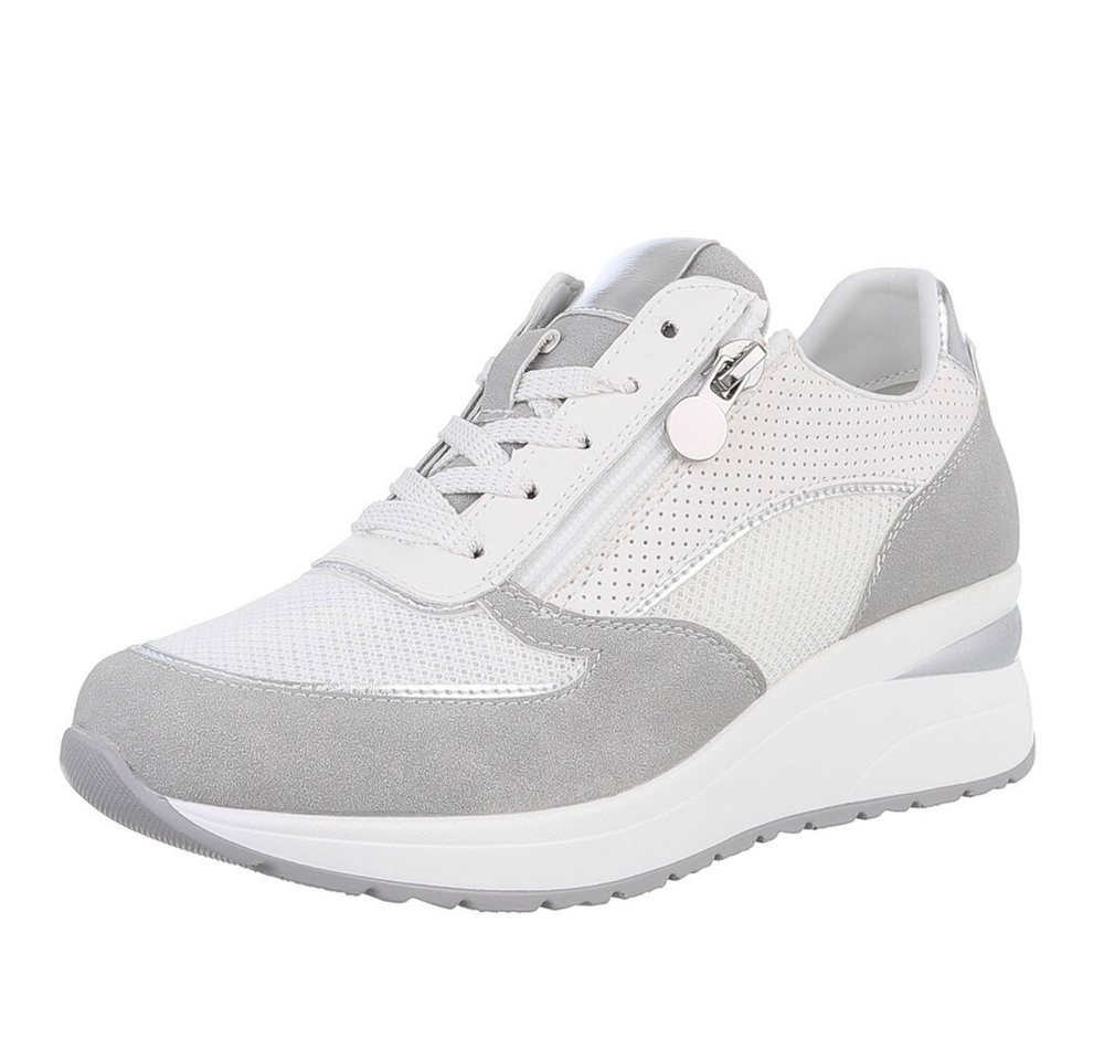 Ital-Design Damen Low-Top Freizeit Sneaker