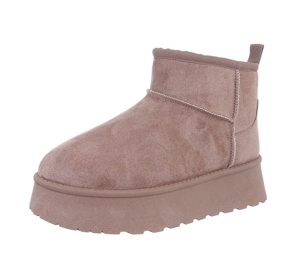 Ital-Design Damen Snowboots Freizeit Snowboots Plateaustiefeletten Snowboots