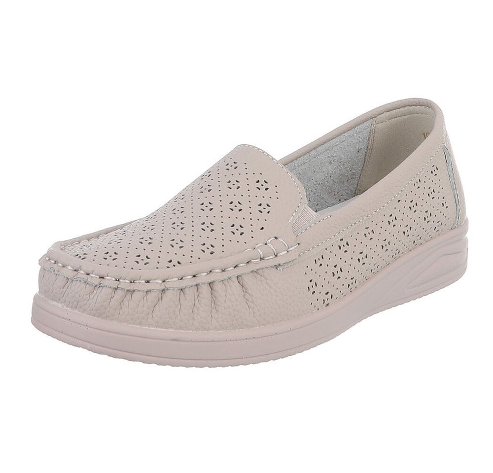 Ital-Design Elegante Freizeitschuhe für Damen mit hohem Tragekomfort Slipper (91261369) ultraleichte und komfortable Sohle