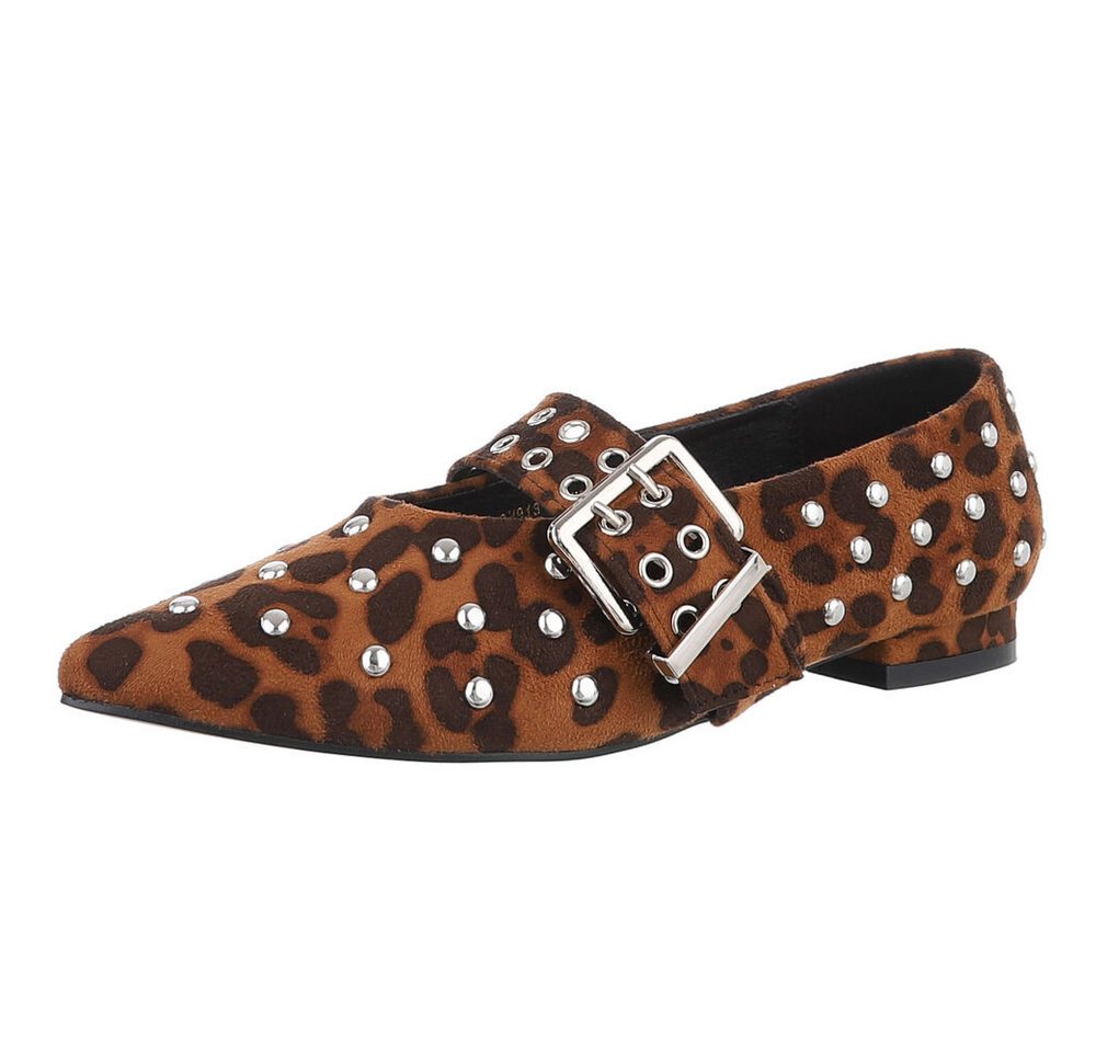 Ital-Design Elegante Komfortschuhe – Ideal für jeden Anlass Schnürpumps (89092221) Blockabsatz Schnür- & Riemchenpumps in Braun
