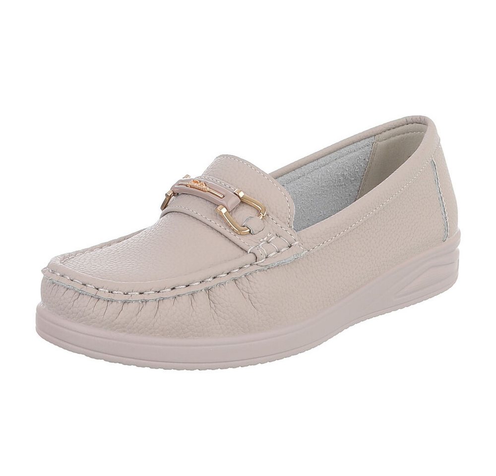 Ital-Design Eleganter Slip-On Schuh für Damen mit komfortabler Innensohle Slipper (91117432) ultraleichte und komfortable Sohle
