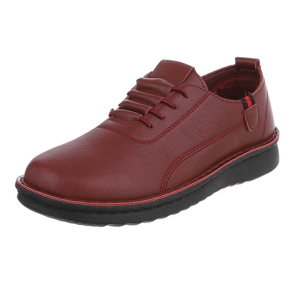 Ital-Design Komfortabler Damenschuh für Alltag und Freizeit Slipper (91554577) Flach Slipper in Rot