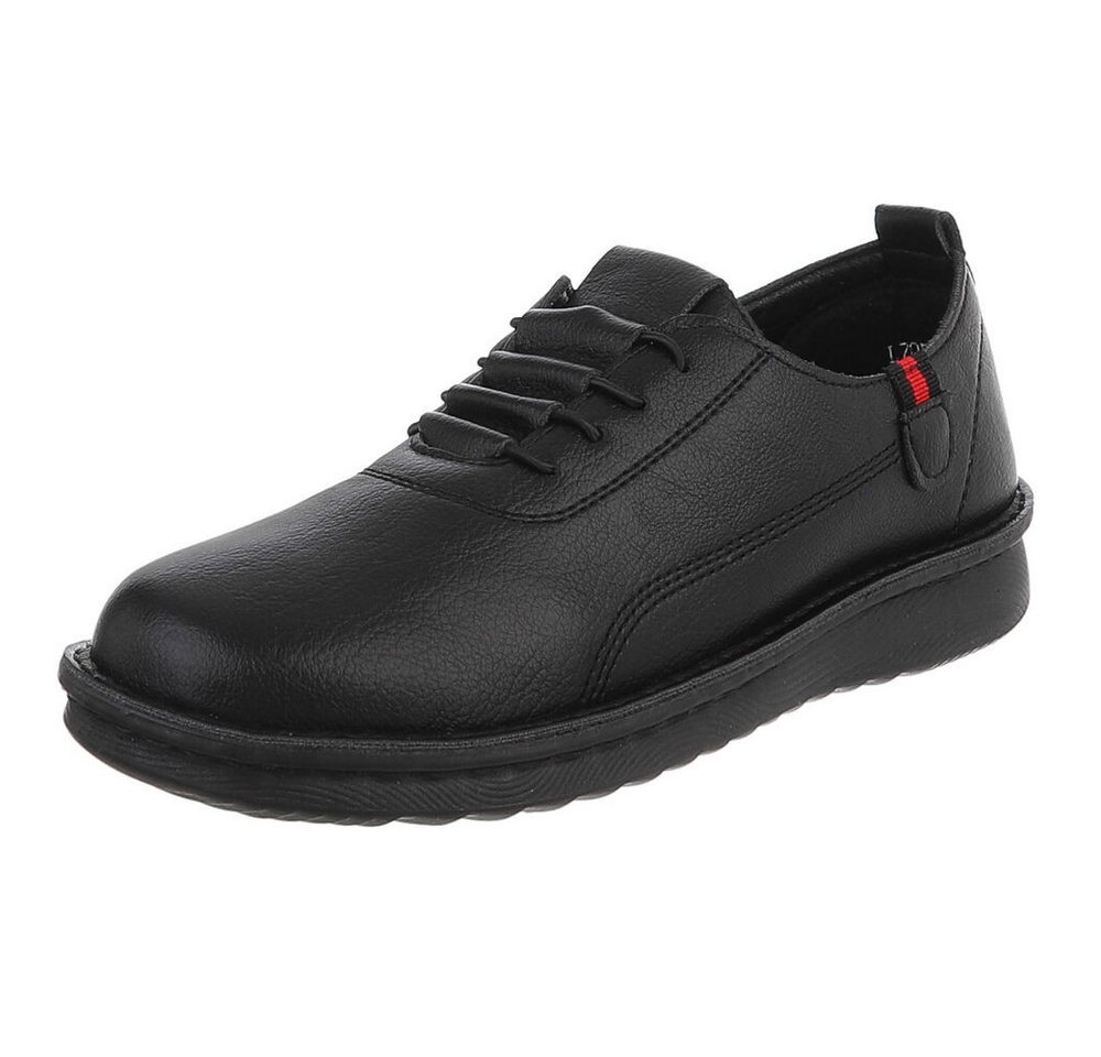 Ital-Design Komfortabler Damenschuh für Alltag und Freizeit Slipper (91554588) Flach Slipper in Schwarz