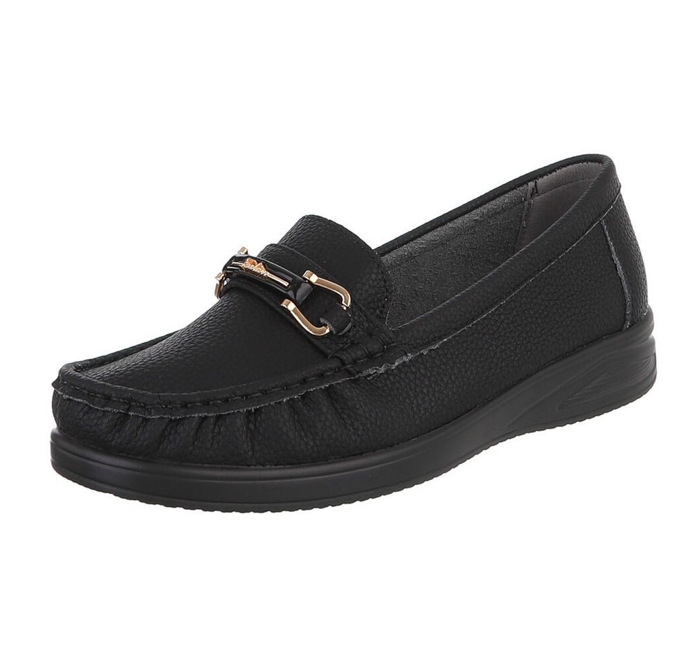 Ital-Design Komfortabler Schuh mit profilierter Sohle für Damen Slipper (91261528) ultraleichte und komfortable Sohle