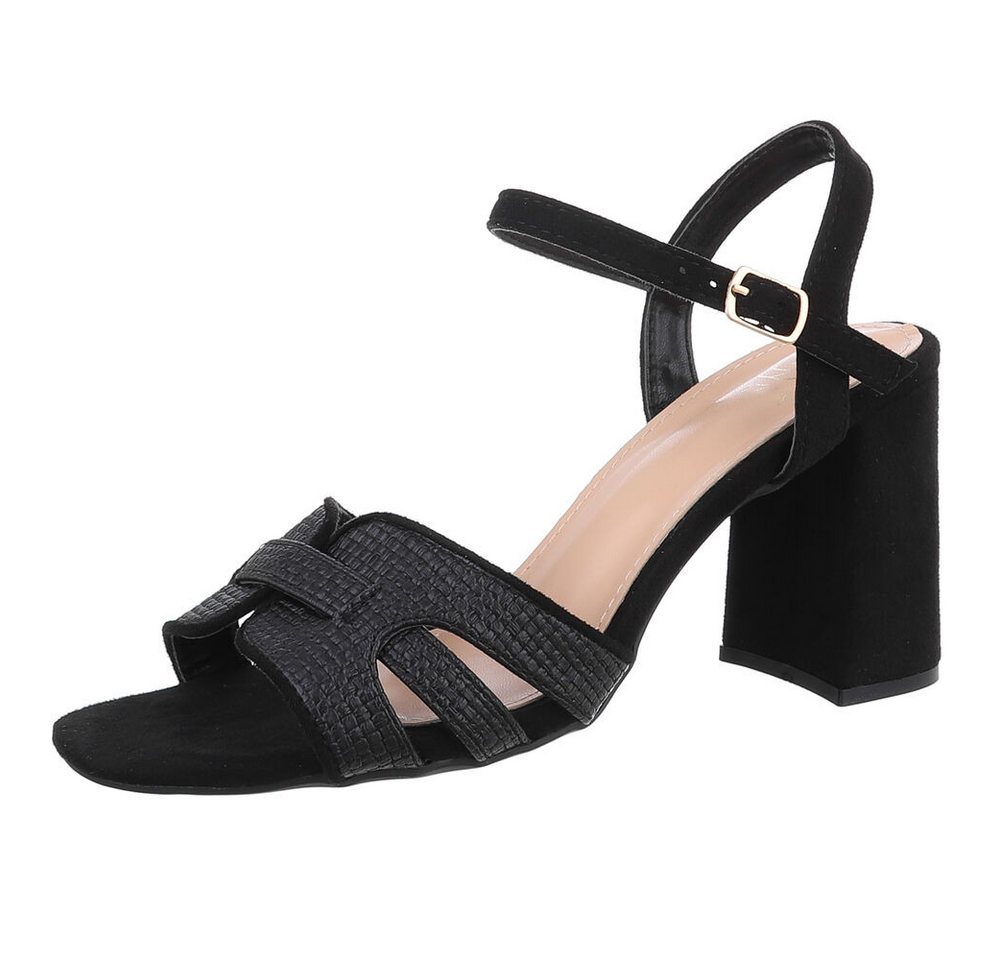 Ital-Design Sandalette (89092320) Blockabsatz Sandalen & Sandaletten in Schwarz
