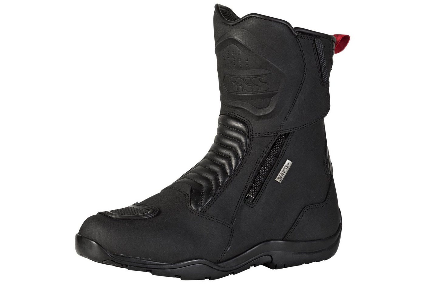 IXS Pacego-ST Motorradstiefel schwarz Motorradstiefel (Packung, Antistatische und Öl- und Benzinfeste Sohle)