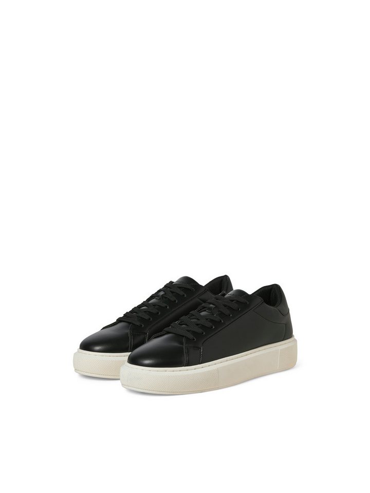 jack & jones JFWASPIRE CUPSOLE Sneaker Schnürschuh, Halbschuh, Freizeitsneaker in cleaner Optik (grau/schwarz)
