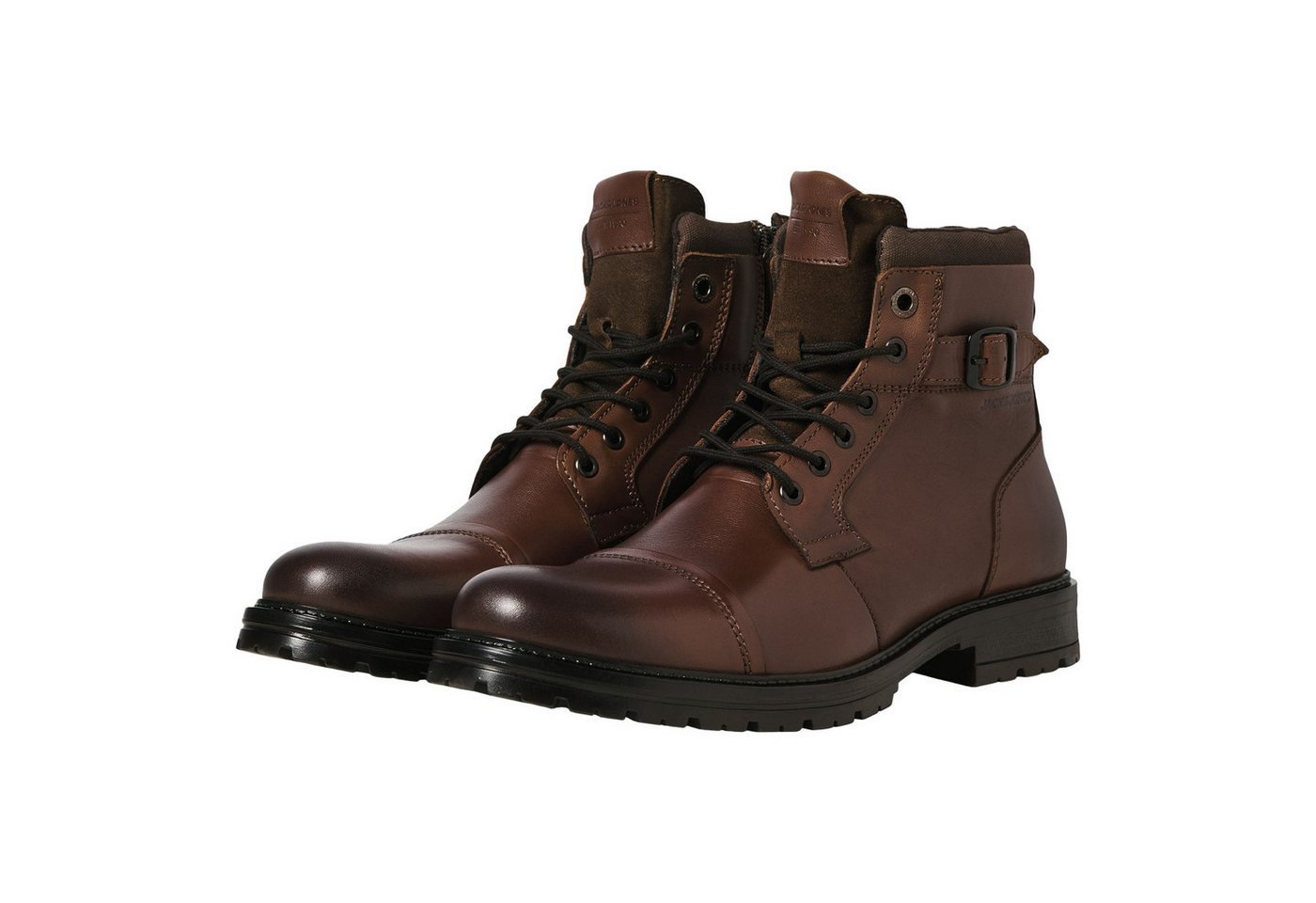 jack & jones JFWDEXTER Leather Boot SN Stiefel mit seitlichem Reißverschluss