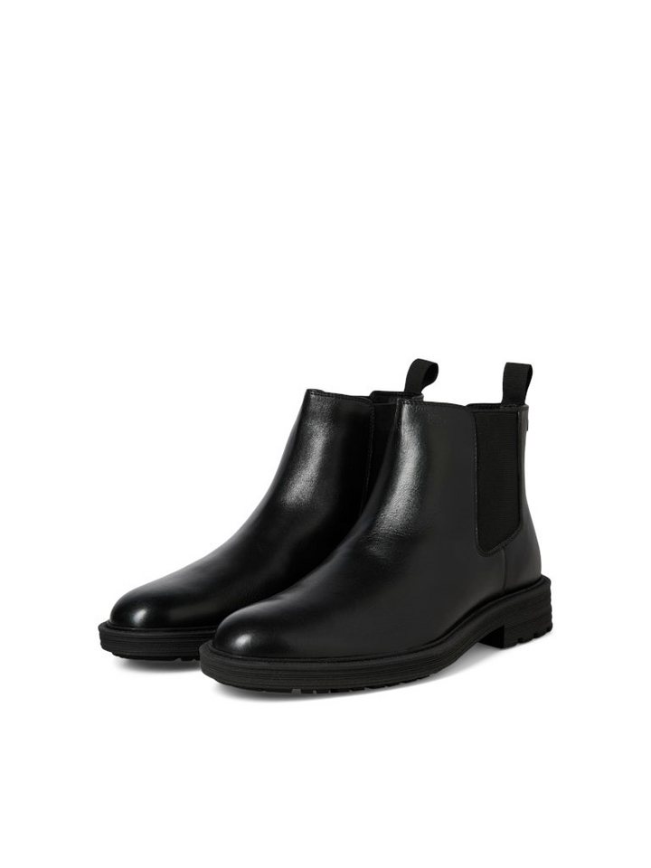 jack & jones JFWHOSKINS Chelseaboots mit Profillaufsohle (schwarz)