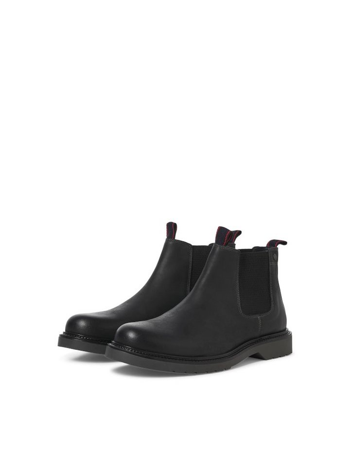 jack & jones JFWLEYTON Chelseaboots mit Blockabsatz (schwarz)