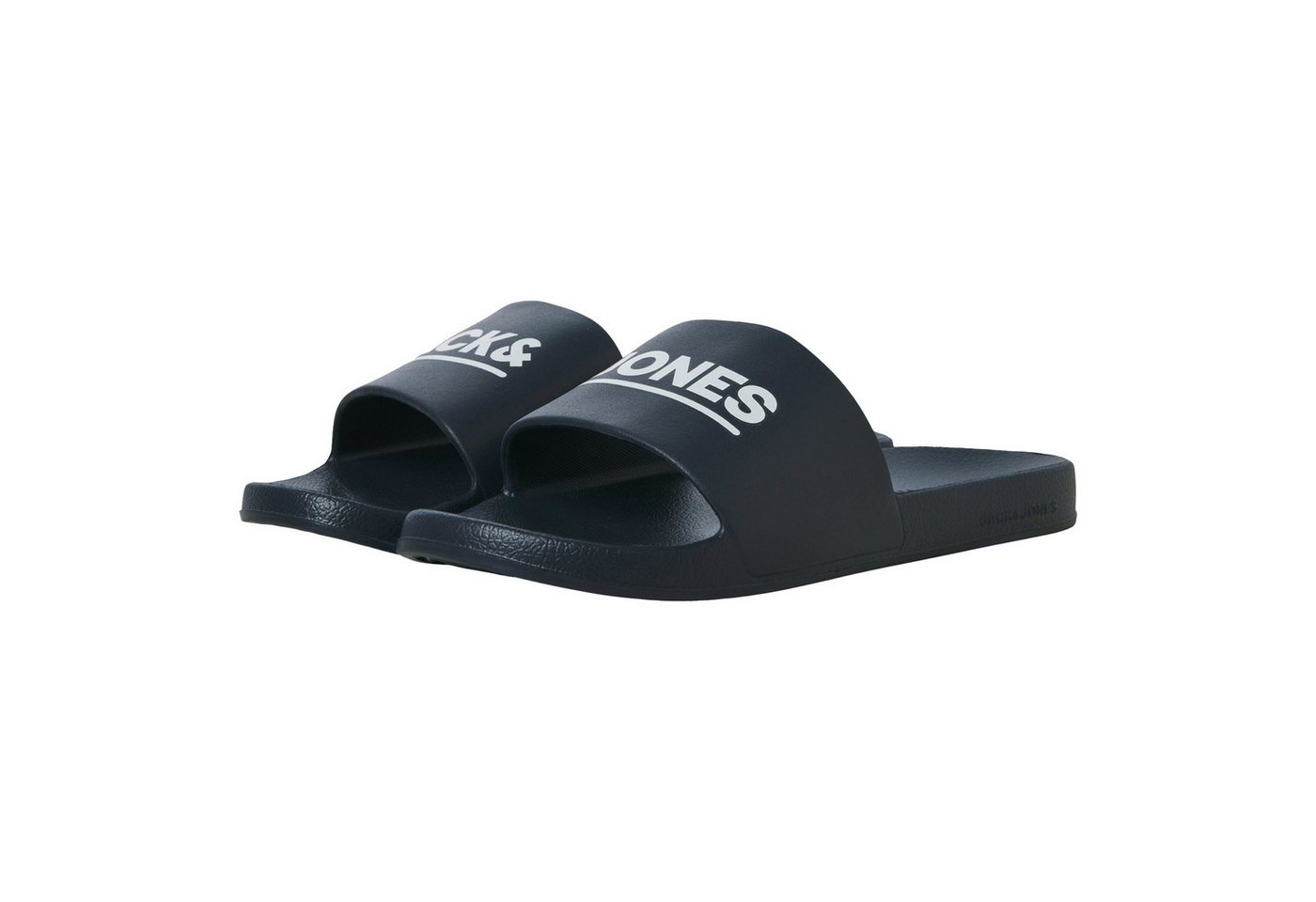 jack & jones JFWOLLIE Slider LN Badeschuh mit plakativem Markenschriftzug
