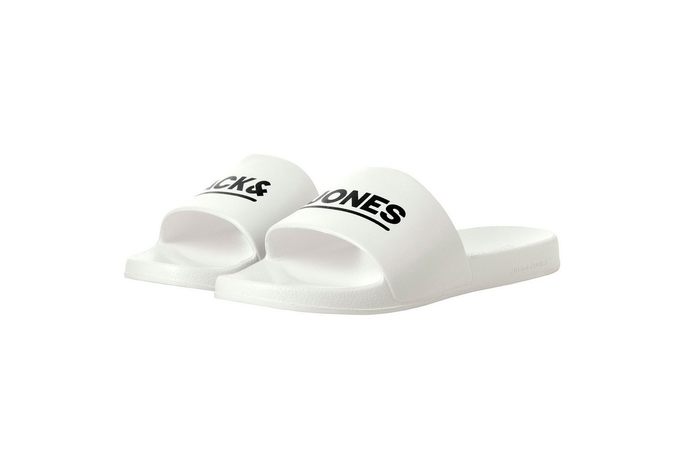 jack & jones JFWOLLIE Slider LN Badeschuh mit plakativem Markenschriftzug