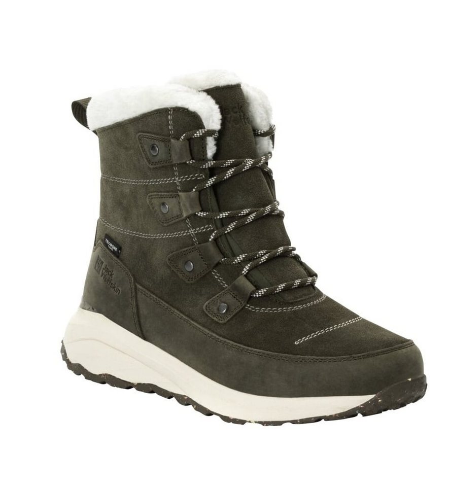 Jack Wolfskin Dromoventure Texapore High (Texawarm-Isolierung, wasserdicht) mossgrün Winterstiefel