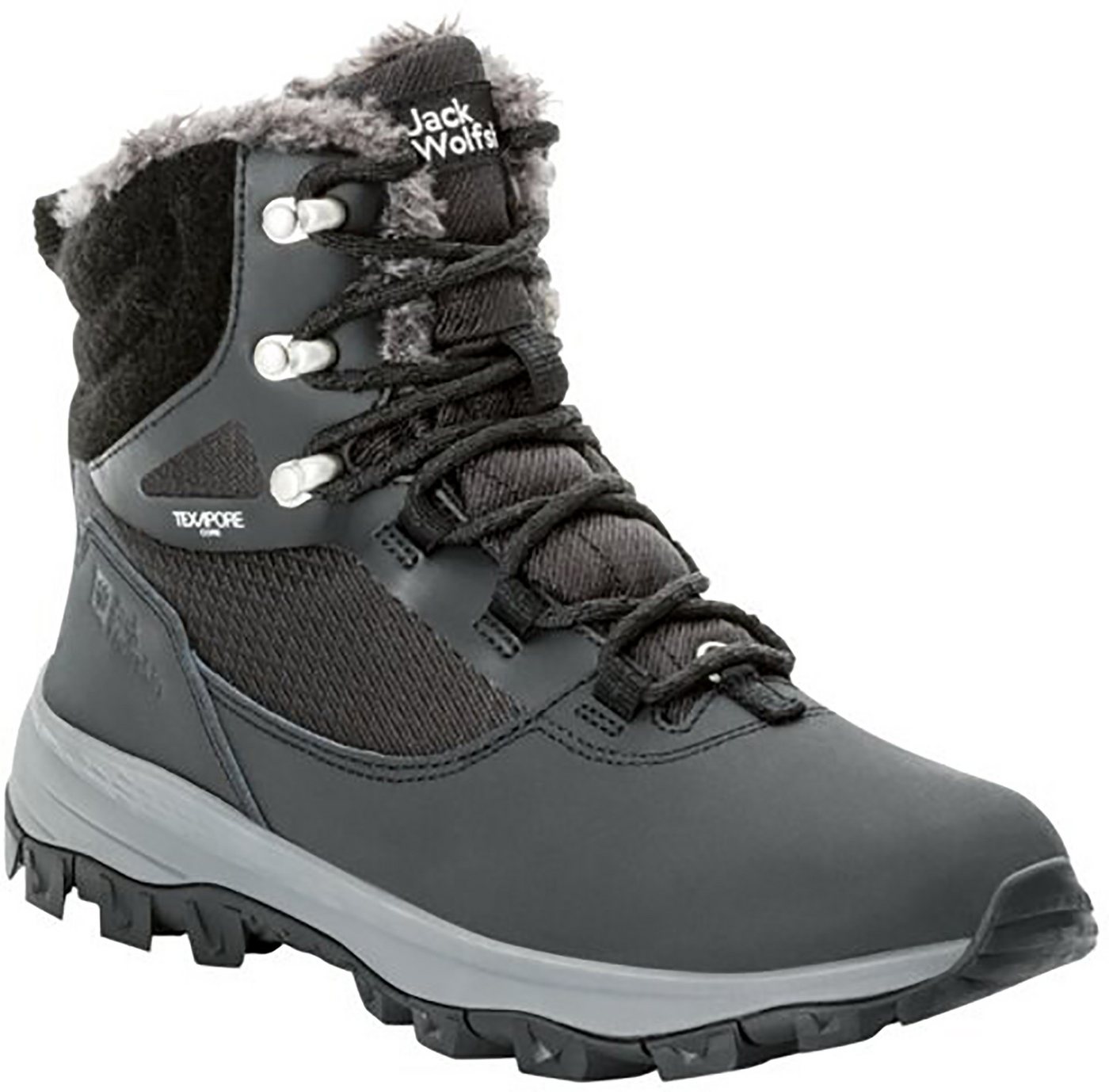Jack Wolfskin EVERQUEST TEXAPORE HIGH W Outdoorwinterstiefel Winterboots, Winterstiefel, Snowboots, Winterschuhe, gefüttert (grau)