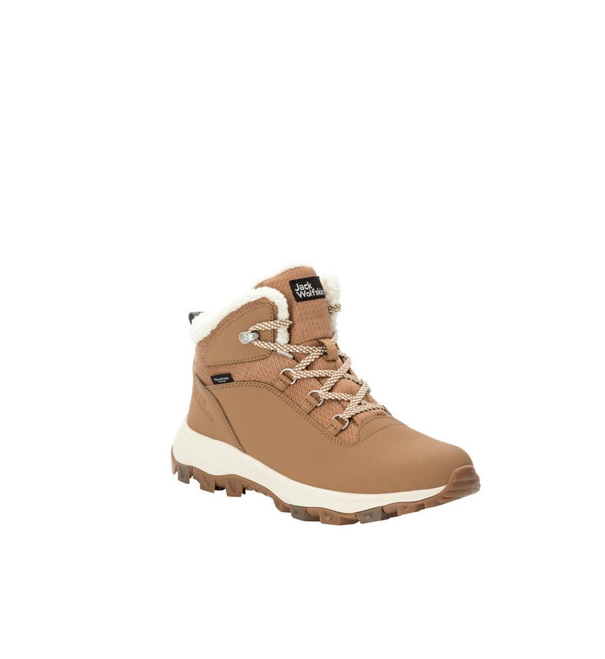 Jack Wolfskin EVERQUEST TEXAPORE MID W Outdoorwinterstiefel Winterboots, Snowboots, Winterschuhe, wasserdicht & gefüttert (beige)