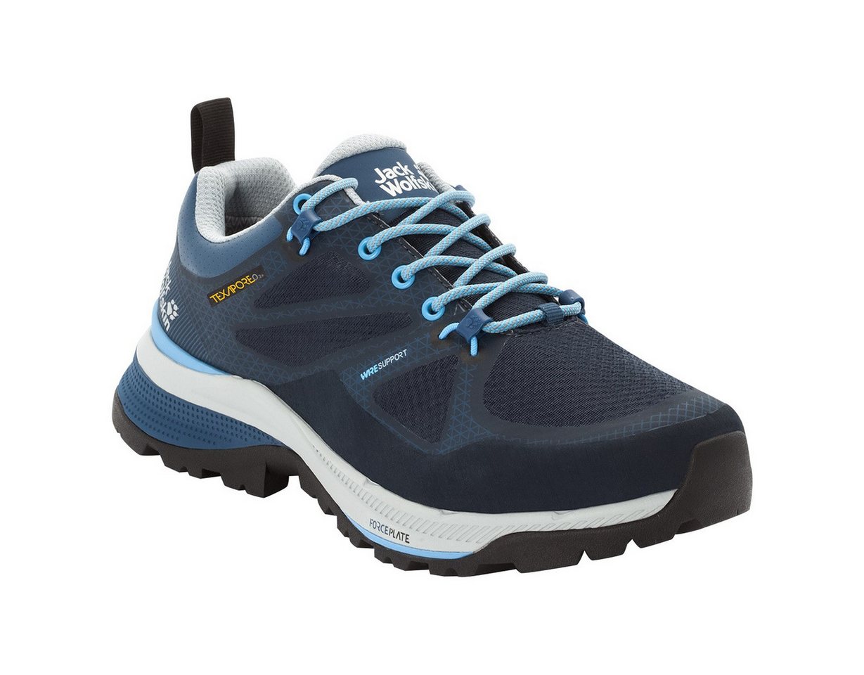 Jack Wolfskin Force Striker Low Texapore wasserdicht dunkelblau Damen Wanderschuh