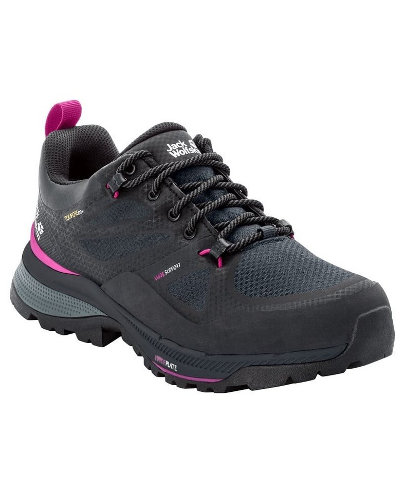 Jack Wolfskin Force Striker Low Texapore wasserdicht phantomgrau Damen Wanderschuh