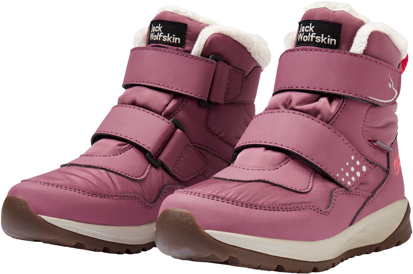 Jack Wolfskin POLAR BEAR-G TEXAPORE MID VC K Winterboots Snowboots, Winterstiefel, Winterschuhe, wasserdicht & gefüttert (raisin)