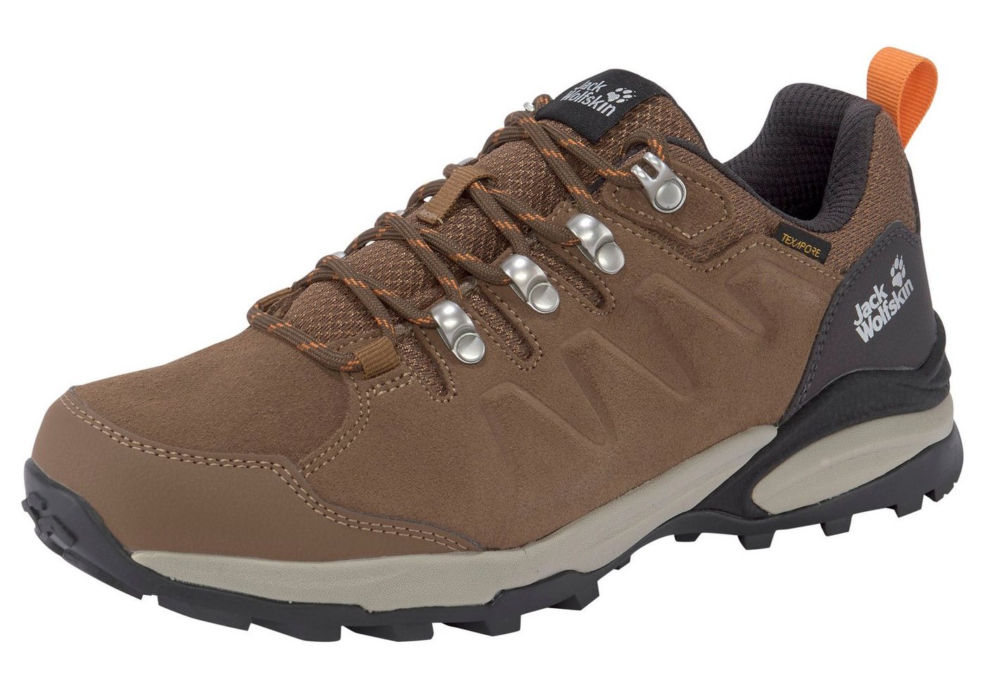 Jack Wolfskin REFUGIO TEXAPORE LOW W Wanderschuh Wasserdicht, Trekkingschuh