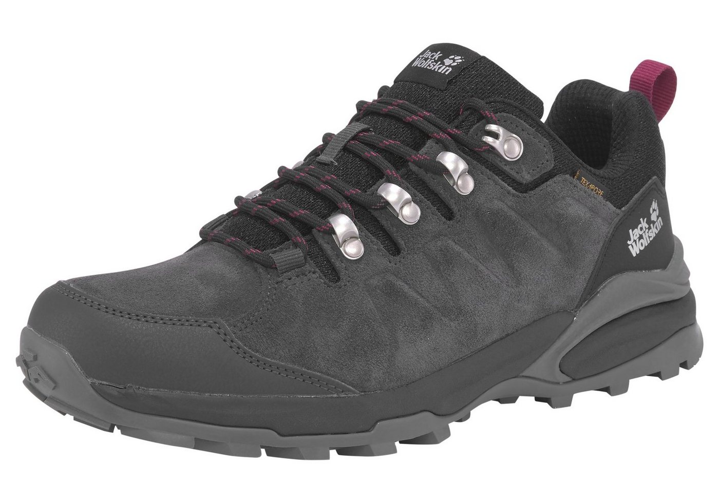Jack Wolfskin REFUGIO TEXAPORE LOW W Wanderschuh Wasserdicht, Trekkingschuh