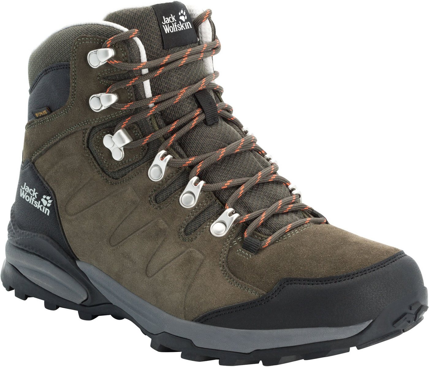 Jack Wolfskin REFUGIO TEXAPORE MID M Wanderschuh Wasserdicht, Trekkingschuh