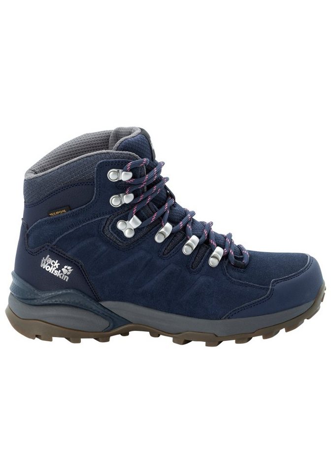 Jack Wolfskin REFUGIO TEXAPORE MID W Hikingschuh (blau/grau)