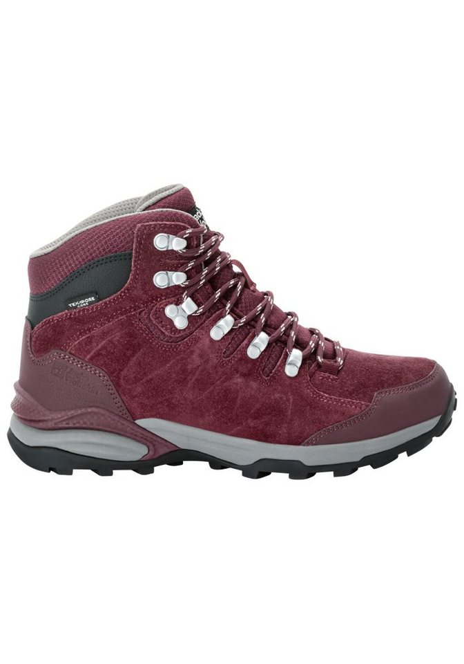 Jack Wolfskin REFUGIO TEXAPORE MID W Hikingschuh (dark-maroon)