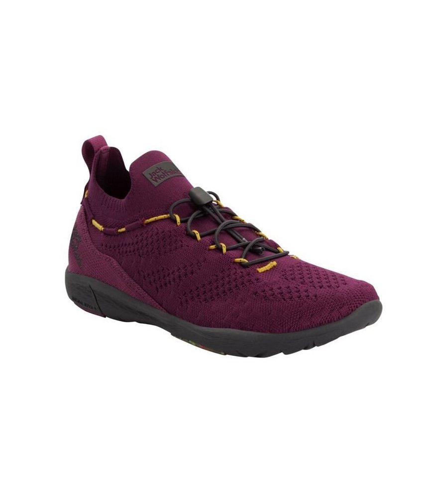Jack Wolfskin Sneaker Spirit Knit Low (Alltagschuhe, leicht und flexible Sohle) Wanderschuh (rot)
