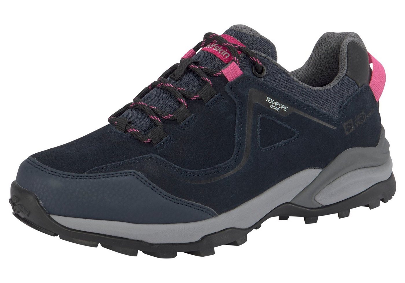 Jack Wolfskin SUNSET HIKE TEXAPORE LOW W Wanderschuh wasserdicht, Trekkingschuh