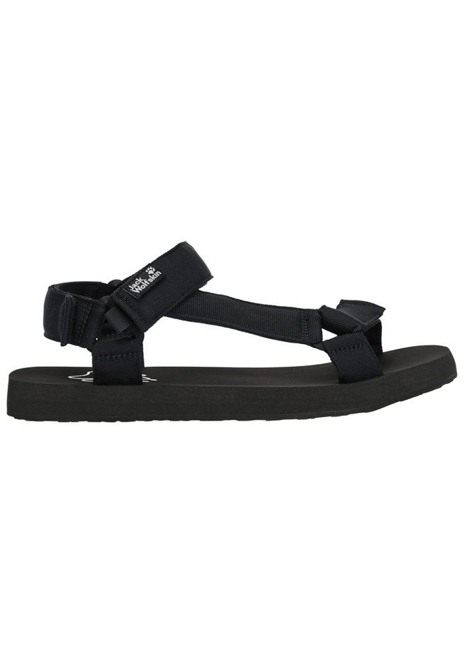 Jack Wolfskin TAIGA SANDAL M Sandale Sommerschuhe, Outdoorsandale (schwarz)