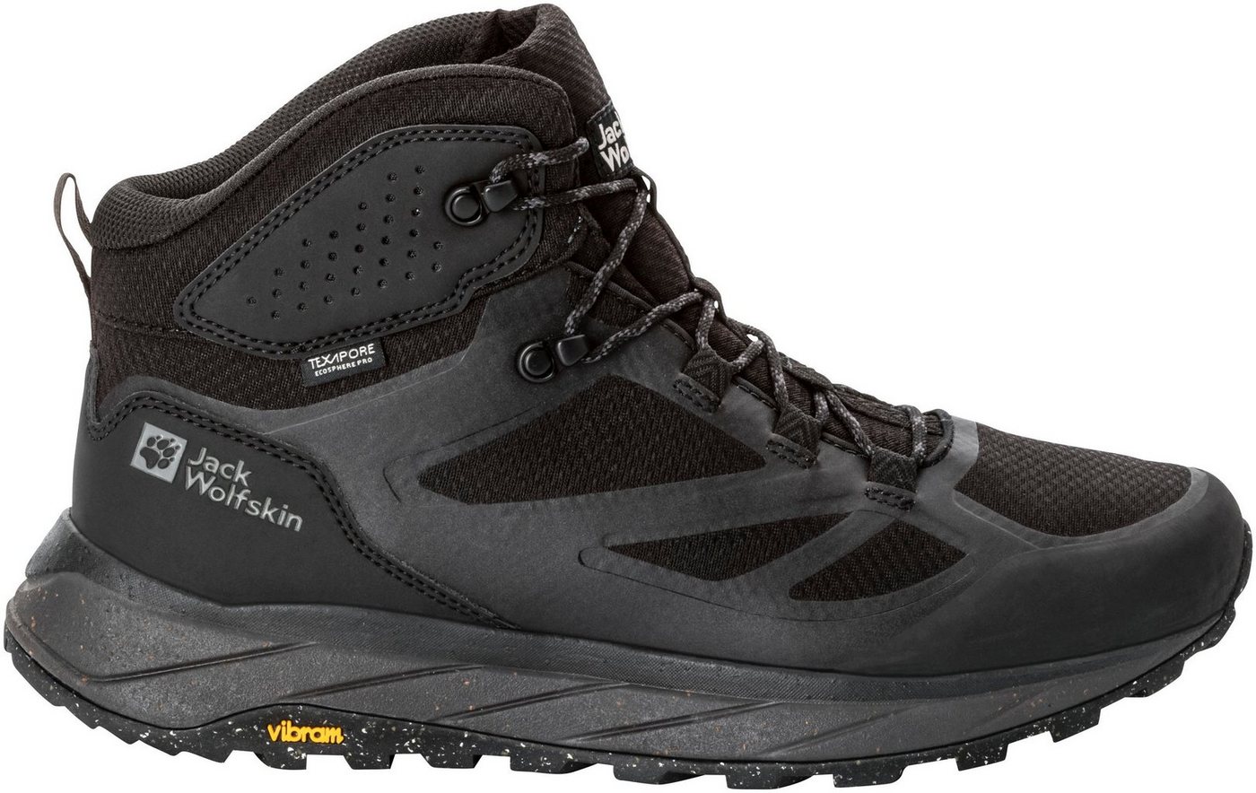 Jack Wolfskin TERRAVENTURE TEXAPORE MID M Wanderschuh wasserdicht, Trekkingschuh