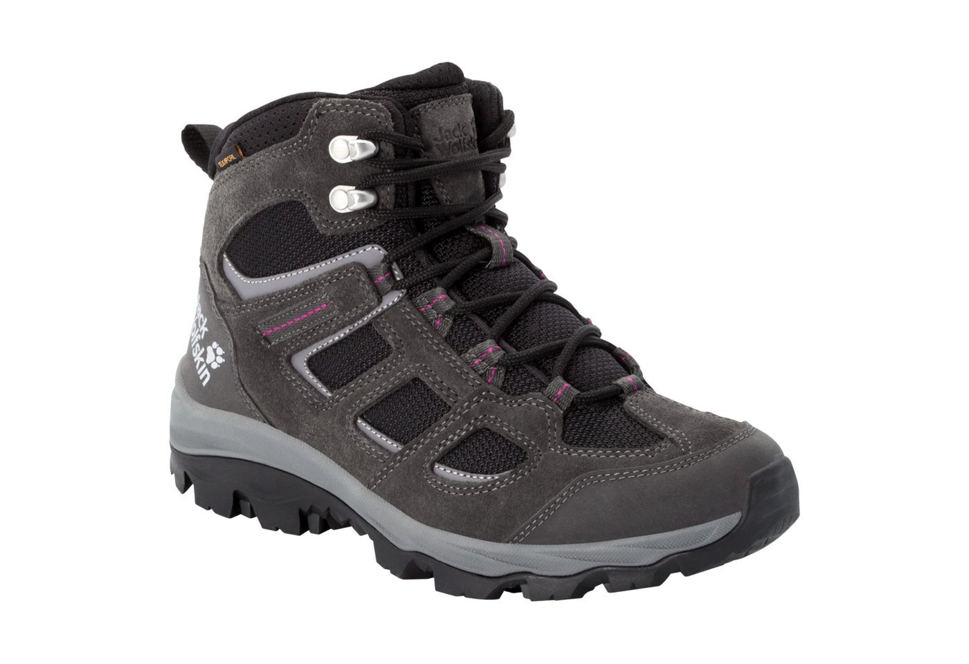 Jack Wolfskin VOJO 3 TEXAPORE MID W Wanderschuh Wasserdicht, Trekkingschuh (grau)